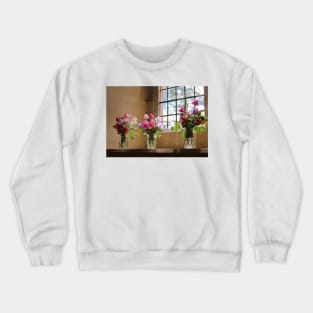 Sweet Pea Flowers Crewneck Sweatshirt